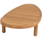 Finn lounge tuintafel 125x63x25 cm teak pebble shaped 4, Tuin en Terras, Tuintafels, Ophalen of Verzenden, Nieuw