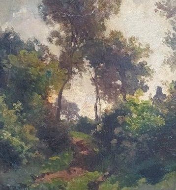 Willem Roelofs (1822-1897) - Bosgezicht