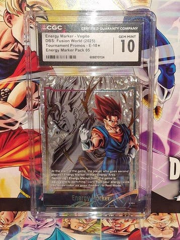 Bandai Graded card - Dragon Ball - Vegito E-18* - Energy, Nieuw