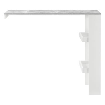 Bartafel Bromoella wandmontage 120x45x106 cm wit betonlook, Verzenden, Nieuw