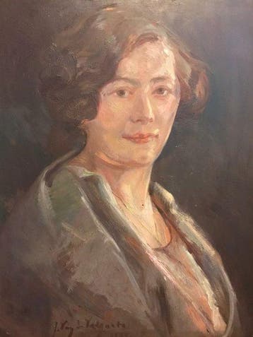 Julien Van De Veegaete (1886-1960) - Portret van den dame