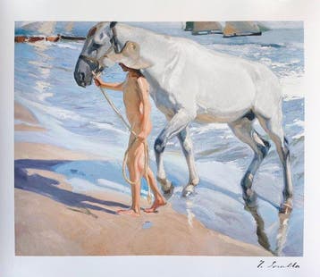 Joaquín Sorolla (1863-1923) (after) - The Horse’s Bath,