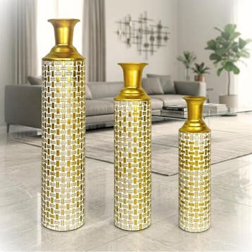 Decoratieve Vazen Set - Onbreekbaar | Laatste Stuk!, Ophalen of Verzenden, Zo goed als nieuw, Overige kleuren, Overige materialen