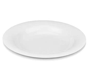 2dekans | Rosenthal Set van 2 Diepe Borden, 24 cm, Wit,, Ophalen of Verzenden, Zo goed als nieuw