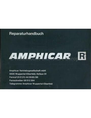 1961-1968 AMPHICAR WERKPLAATSHANDBOEK DUITS