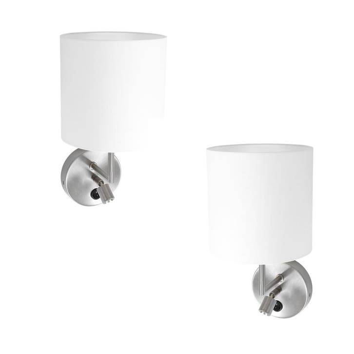2x Wandlamp Noor Mexlite, 1562ST, grijs, bouwjaar 2025, n, Huis en Inrichting, Lampen | Wandlampen