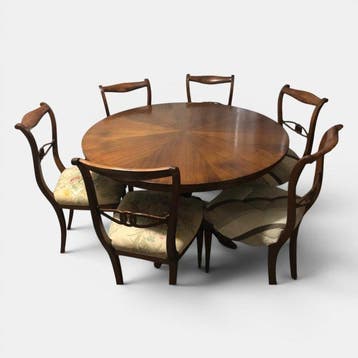 Tafel (7) - Walnoot - Stijl Luigi Filippo, Antiek en Kunst