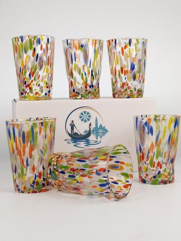 Secoloventesimo - Drinkservies (6) - LAGUNA - Glas - 6 Goti