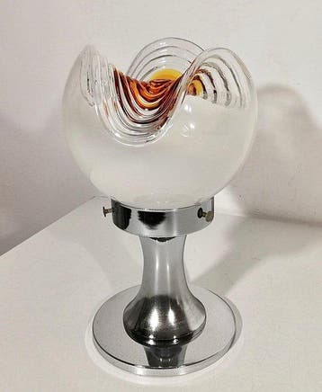 Tafellamp - Space Age ontwerp 1960 - Artistiek geblazen