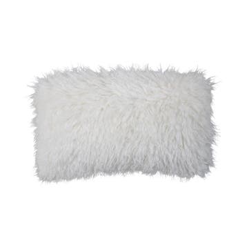 Cushion tibetan lamb off-white 30x50 cm, Verzenden, Nieuw