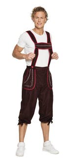 Lederhose bruin Alhwin, Kleding | Heren, Ophalen of Verzenden, Nieuw