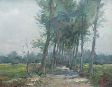 Frans Manders (1939), Bomenlaan in Landschap