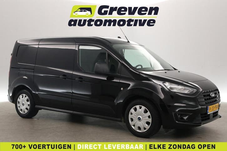 Ford Transit Connect Ecoboost L2 100PK, Auto's, Bestelauto's, Onderhoudsboekje, Lease, Handgeschakeld, Zwart, Ford, Financial lease