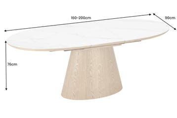 UNIEKE eettafel van 160-200 cm, uitschuifbaar, gemaakt van, Ophalen of Verzenden, Nieuw
