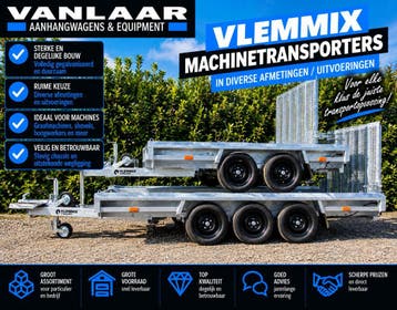 MachineTransporter HoogwerkerTransporter Lange laadklep, Auto diversen, Ophalen of Verzenden, Nieuw