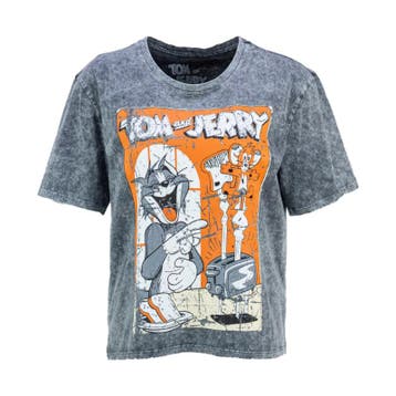 Frogbox • grijs Tom en Jerry t-shirt • 36, Princess goes Hollywood, Verzenden, Nieuw, Maat 36 (S)