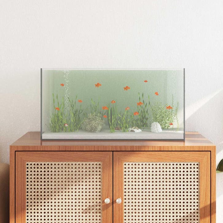 vidaXL Aquarium met opslag Doorzichtig 60 x 30 x 30 cm Glas, Dieren en Toebehoren, Overige Dieren-accessoires, Nieuw, Verzenden