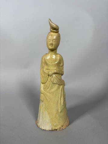 Oude Chinese Sui-dynastie geglazuurd terracotta Beeld van