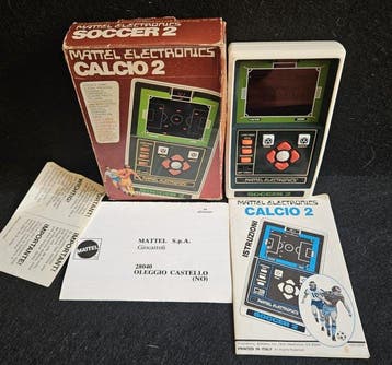 Mattel - Electronics Soccer 2 Lcd Game Calcio Handheld Retro, Nieuw
