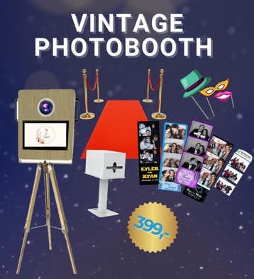 Vintage Photobooth All-in, Nieuw, Geboorte of Huwelijk