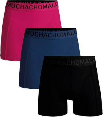 Muchachomalo Boxershorts Microfiber 3-Pack 68 maat 3XL Heren, Kleding | Heren, Ondergoed, Verzenden, Zwart, Muchachomalo, Boxer