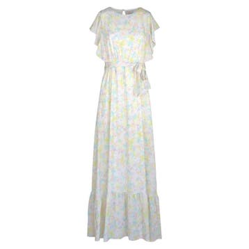 Verysimple • maxi jurk bloemen • XS (IT40), Kleding | Dames, Jurken, Verzenden, Nieuw, Maat 34 (XS) of kleiner, Wit