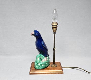 Tafellamp - Porselein - Vintage Chinoiserie tafellamp met