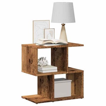 vidaXL Nachtkastjes 2 st 50x30x51,5 cm bewerkt hout oud, Huis en Inrichting, Minder dan 45 cm, Verzenden, Nieuw, Minder dan 55 cm