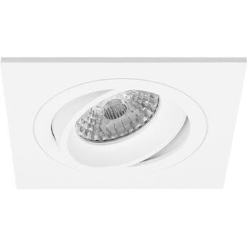 GU10 Inbouwspot Set - Mat Wit - Inbouw Vierkant - Kantelbaar, Ophalen of Verzenden, Nieuw, Overige fittingen, Plafondspot of Wandspot