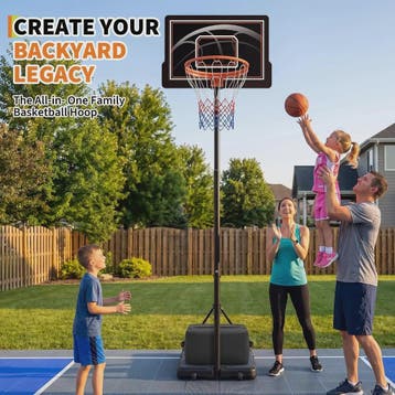 Verstelbare Buiten Basketbalpaal 253-362 cm met Transparant, Verzenden, Nieuw