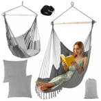 Gardlov Grote Braziliaanse hangstoel grijs 220 cm met voe..., Ophalen of Verzenden, Nieuw