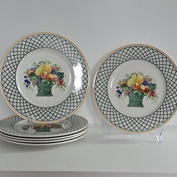 Villeroy & Boch - Bord (6) - Basket - Vitroporzellan -