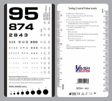 Visuskaart Rosenbaum Pocket Card 40 cm, Verzenden, Nieuw