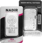 100 gram - Zilver .999 - Nadir Metal Rafineri - 100 gram -