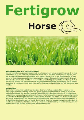 Kunstmest Paardenweide Fertigrow Horse € 35.00, Ophalen, Nieuw