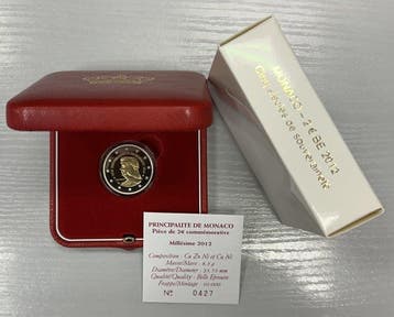 Monaco. 2 Euro 2012 Lucien Ier Proof