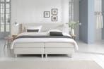 Boxspring Eefje - Teddy - Beige - 180 x 220 cm, Verzenden, Beige, 180 cm, 220 cm