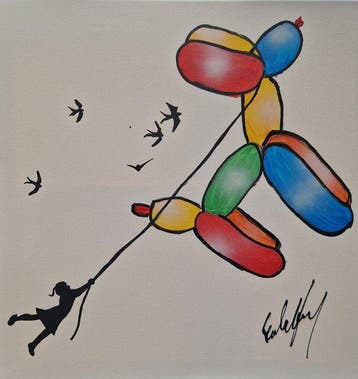 Henry Escobar - Le Ballon Chien (attention fond blanc)