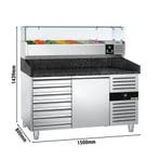 GGM Gastro | Pizza koelwerkbank PREMIUM - 1500x800mm - 1 |, Verzenden, Nieuw in verpakking
