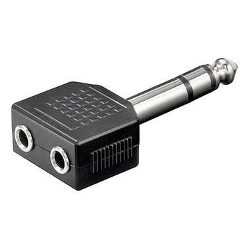 6.35 mm jack splitter | V  M | Goobay (Stereo, 3-polig), Verzenden, Nieuw