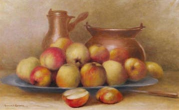 Armand Bouxin (1880-1972) - Still life of apples