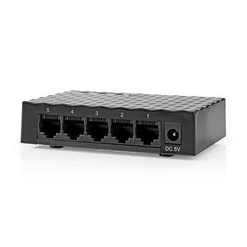 Gigabit switch | Nedis | 5 poorten (1 Gbps), Verzenden, Nieuw