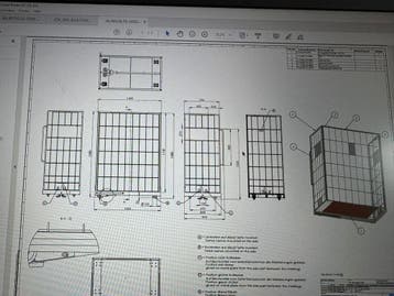 Wanzl rolcontainer 1200x800x1880mm 3-heks, Nieuw, Ophalen of Verzenden, Overige typen, Emtrade NL