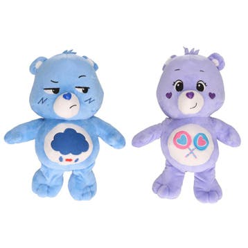Troetelbeertjes knuffel - blauw en paars - 28 cm, Verzenden, Nieuw