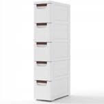 2dekans | Coast Badkamerkast Beige/Wit – 42 x 19 x 91 cm –, Huis en Inrichting, Ophalen of Verzenden, Zo goed als nieuw