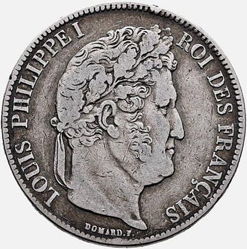 Frankrijk. Louis Philippe I. 5 Francs 1838-A, Paris (Zonder