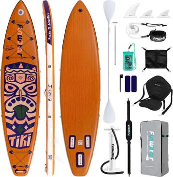 Sup Board - Opblaasbaar Paddle Board - 160 kg - Oranje - Fun, Watersport en Boten, Suppen, Verzenden, Zo goed als nieuw