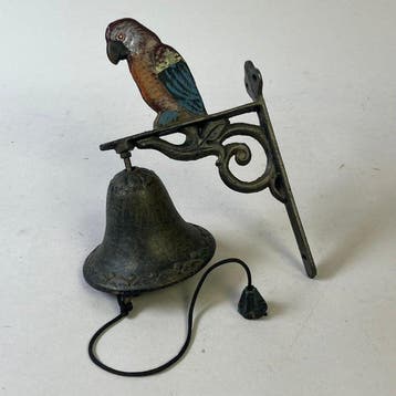 Decoratieve bel - Vintage Gietijzeren Deurbel Parrot -