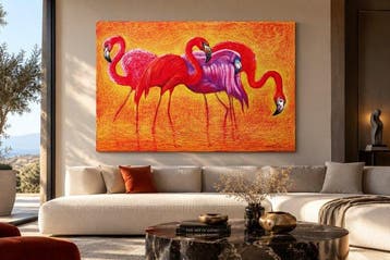 RAKHMET REDZHEPOV (Ramzi) - Flamingo on Gold – Blazing