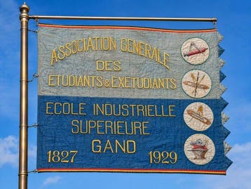 Vlag - Dubbelzijdige vlag NL-F uit 1929, Industriële, Antiek en Kunst